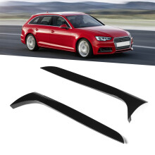 2pcs Glossy Black Rear Side Spoilers for A4 B8 Allroad Avant 2009-2016