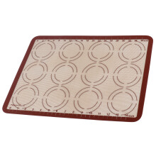 Premium Baking Pan Mat Glass Fiber 42x29.5cm with Circles & Scale for Baking