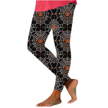 Leggings til dame med høy midje, spøkelsesgresskartrykk, stretchbukser i pluss størrelse, tights, størrelse S-3Xl