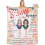 Personalized 50th Birthday Blanket Purple Photo Design 1