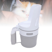 Large Capacity Foldable Cat Litter Scoop with Holder, Splash Proof, 24.5x10cm