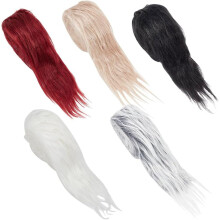 Imitation Hair Faux Fur Fabric for Plush Toy DIY Garment Sewing Material Mixed Color 157.3x5x0.1cm 5 Color 1Pc/color 5Pcs/set