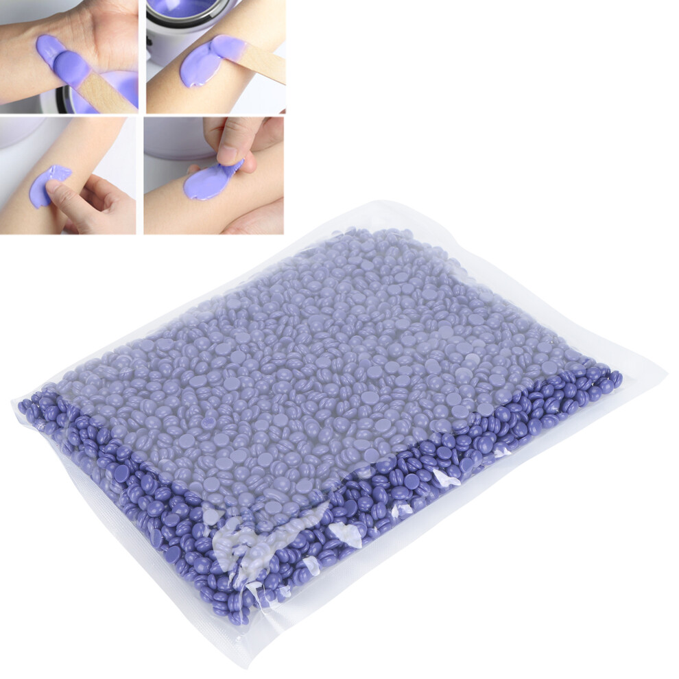 Purple Lavender 500g Hard Wax Bean for Hair Removal at Home & Salon