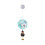 3D Disc Christmas Hanging Light70cm Multicolour Battery 1