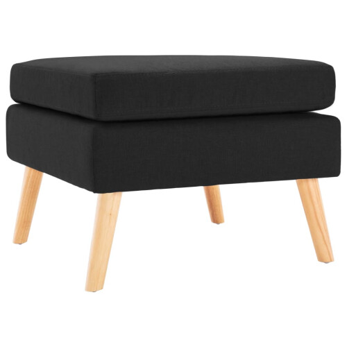 VidaXL vidaXL Fußhocker Schwarz Stoff