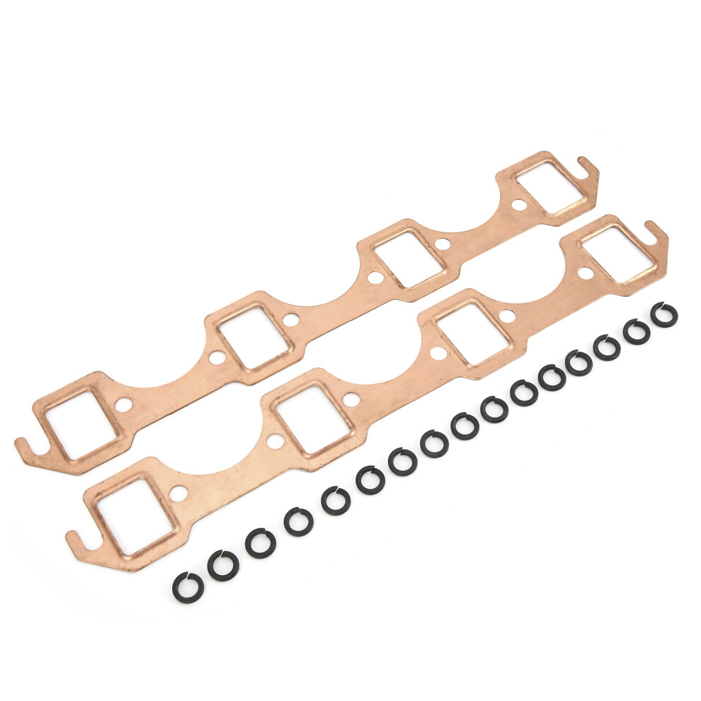 2Pc Exhaust Manifold Gasket Set For Ford Small Block Sbf 289 302 351W 7901391753250