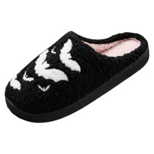 Couple Bat Slipper Socks for Women – Indoor Cartoon Quirky Summer House Slippers, Cotton, Warm Padded, Supportive, Compatible with All Standard