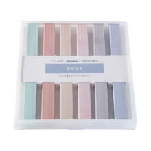 Pastel øjenbeskyttelsessæt med overstregningstuscher - Morandi Color Square tuscher til noter, journalføring og farvekodning (2 ml blæk, 6 farver)