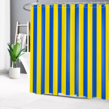Douchegordijn met roze en groene strepen, 72x60 inch, modern