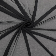 5 Yards Black Stretch Net Fabric, Polyester Spandex Mesh Tulle for DIY, Wedding, Party Decor & Gift Wrapping
