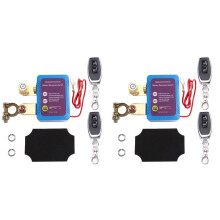 2X 12V/24V 240A Remote Control Battery Disconnect , Automatic Power Off for Car Boat Battery