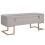 VidaXL vidaXL Bank mit Staufach 105 cm Grau Samt 1