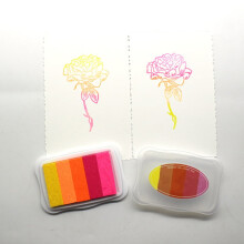 Soimiss Gradient Color Ink Pude Vandbaseret Hurtigtørrende til Stof, Træ, Papir Håndværk