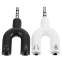 Lydstiksplitter Y-formet headsetadapter