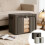 2Pcs Fabric Storage Box with Transparent Window, Stackable & Foldable, Steel Frame, for Closet/Under Bed – Compatible with Home Organization 1