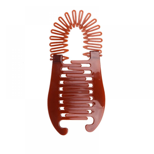 Fermaglio per capelli ovale nero in plastica PP, clip verticale, accessori per capelli 1