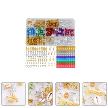 Metal Dreadlock Hair Beads Assorted Colors 150 pcs