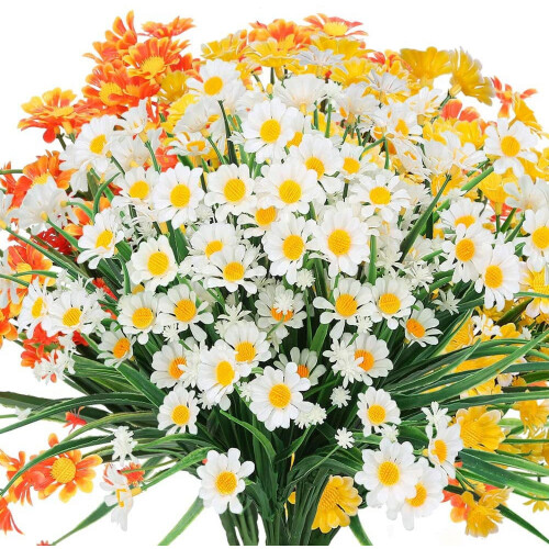 Margarete artificiale rezistente la UV, pachet de 6, culori mixte