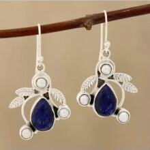 Gorgeous Boho Drop Earrings Women 925 Silver Delicate Jewelry Tourmaline A Pair/set-#21