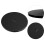 Drejeskive til kager, sort ABS, 1-pak, 4 tommer 1