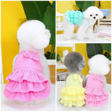 Adorable Pet Clothes for Cats & Small Dogs - Charming Spring & Autumn Wear Candy Colored Dress