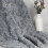 Brushed Rabbit Fur Fabric Grey 36 x 63 Inch 1