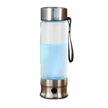 Bärbar vätgasvattenflaska 14oz, SPE/PEM-teknik med LED-display för förbättrad hydrering och välbefinnande