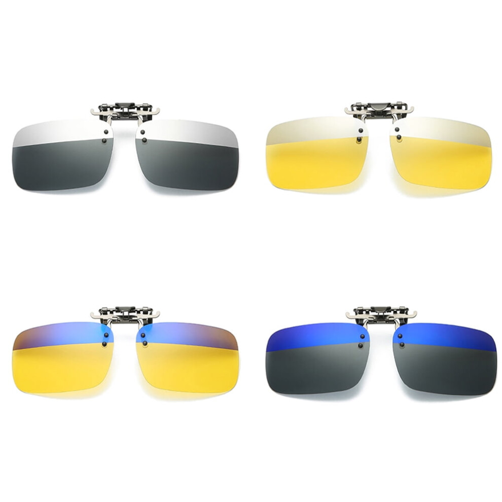 Tooloflife Polarized Clip Sunglasses Clip Polarized Lenses Sunshade Anti-Glare Anti-Uv Adults Unisex Fashion 9489952897110