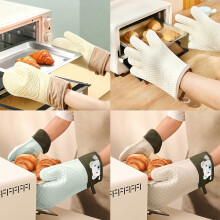Gants de cuisine en silicone résistants à la chaleur (lot de 2)