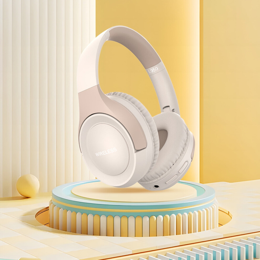 Lulshou Bluetooth Over-Ear Headphones, Noise Reduction, Hifi Stereo, Foldable, Lightweight, Deep Bass, Compatible With Ios/Android 9448483015868