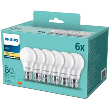 6-pak LED E27 Normal Frost 60W 806lm