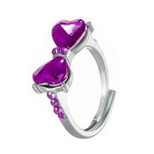 Women 925 Sterling Silver Butterfly Cubic Zirconia Thumb Ring Stress Anxiety Rings Women's Jewelry Lady Birthday Mother's Day Gifts