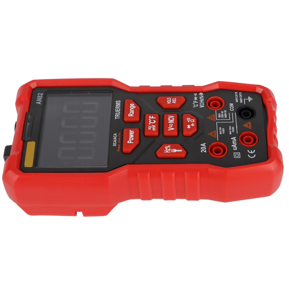 Red An82 Digital Multimeter With High Accuracy, 999.9V & Capacitance 8721391753086
