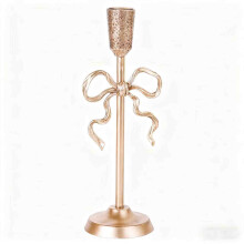 Bougeoir en métal doré, style moderne, en fer (1 pièce)