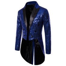 Men's Sport Coat Blazer Men's Fashion Design Sequins Tuxedo Banquet Nightclub Show Coat