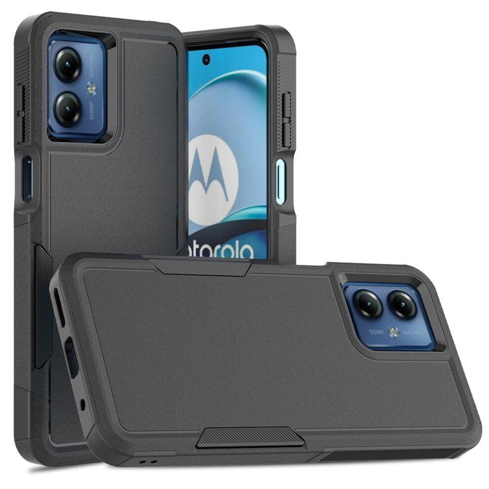Defender Case For Motorola Moto G14 Â Heavy Duty, Dustproof, Shockproof, Non-Slip Rugged Cover, Black 9489952226804