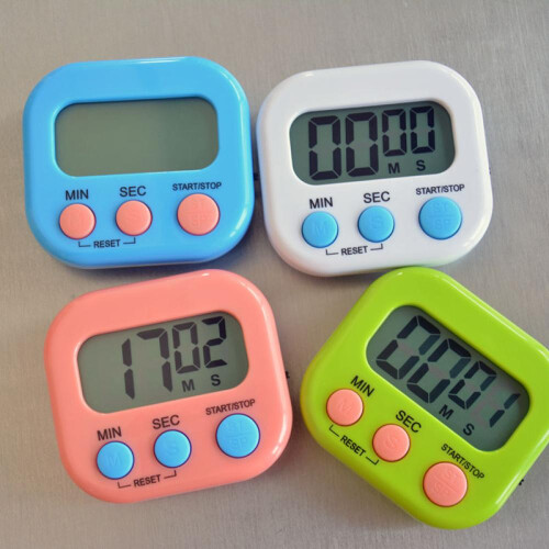 Keukentimer, kooktimer, beautytimer, elektronische timer, stille timer, studententimer, afteltimer, cadeau 1