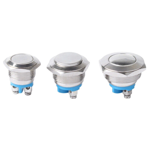Μεταλλικό αδιάβροχο κουμπί ώθησης 12V22Mm στιγμιαίος διακόπτης κόρνας με ορείχαλκο