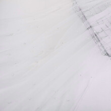 Pearl Mesh Gauze Fabric White 39x63 Inch
