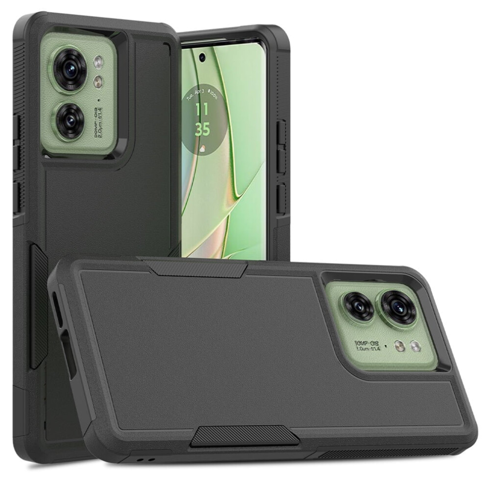 Defender Case For Motorola Edge 40 Â Heavy Duty, Dustproof, Shockproof, Non-Slip Rugged Cover, Compatible With Motorola Edge 40 Black 9489952226699