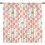Floral Curtains Retro Chamomile Pink White Grid 2 Panels 1