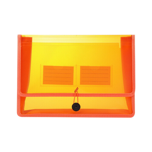 Gekleurde elastische archieftas voor documenten – 3D-design met elastische band ter bescherming.