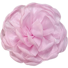 Broșă din material textil Camellia Rose – 9 cm, păr cu dublă utilizare