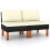VidaXL vidaXL Mittelsofas 2 Stk. Poly Rattan und Eukalyptus Massivholz 1