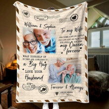 Personalized "To My Mom" Fleece Sherpa Blanket – Custom Name Throw Gift for Mom, Birthday, Mother’s Day, Christmas; Compatible with All Standard