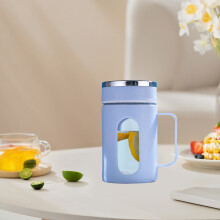 Tasse en verre à double paroi (moins de 5 ), tasse à thé à coque en plastique, mug isotherme avec couvercle, mug de bureau, mug de voyage