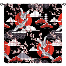 Spring Cherry Blossom Curtains Pink Galaxy Print 84x84 Inch