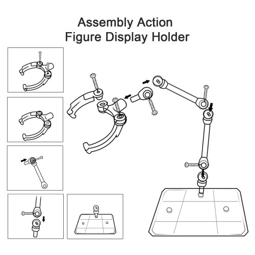 Robot hand support anime figurine stand convenient and multi colored 1