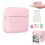 Portable Thermal Printer Pocket Label Maker Bluetooth Mini Sticker Printer for Study Notes Inkless Printing for Mobile Use (1Set with 5 Rolls Paper) 1
