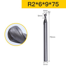 6Mm Shank Ball End Mill 2 Flute Carbide Cnc Milling Router Bit Cutter Tools